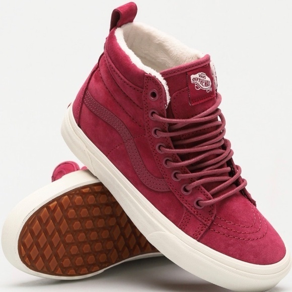 Vans Sk8-Hi Mte Suede‎ Sneaker Dry Rose Size 5 Women - Picture 1 of 13